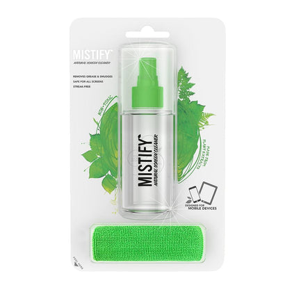 Mistify - 120 ml Natural Screen Cleaner and Microfiber Cloth - IBF