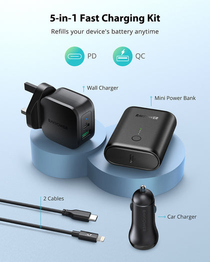 RAVPower - Portable Charger Combo - TOK