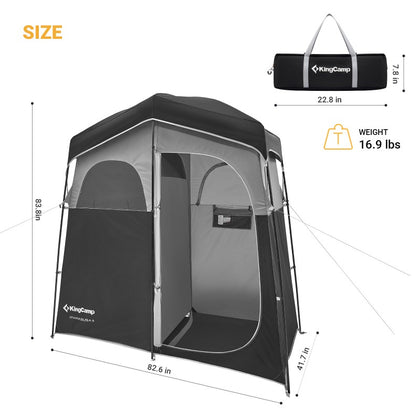 Kingcamp - Double Room Camping Shower Tent
