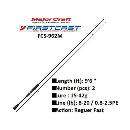 Major Craft - Firstcast FCS-962M