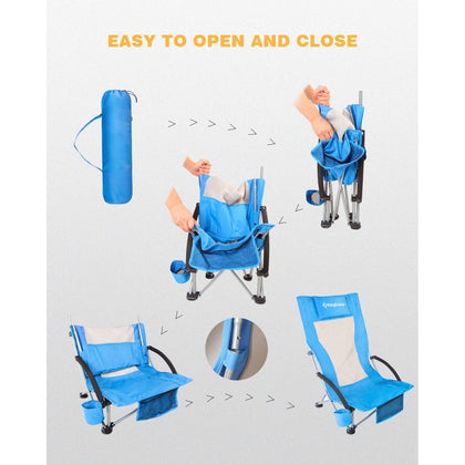 KingCamp - Portable High Sling Chair  (Blue)