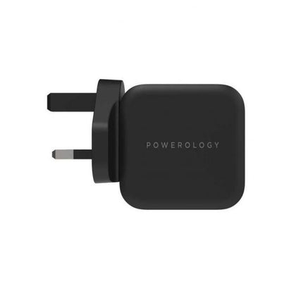 Powerology - Ultra-Compact 20W Power Delivery GaN Charger ( Black )