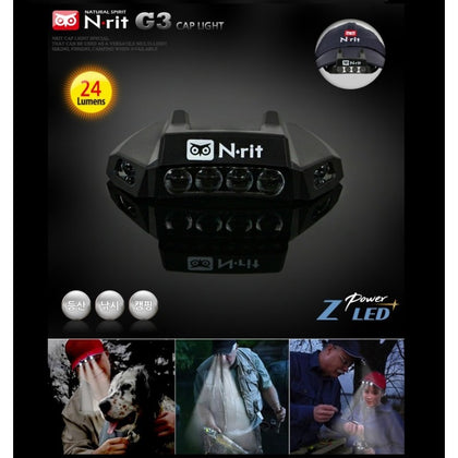 N.Rit - Bicycle Cap Light G3 Light Rechargeable (24 Lumen)
