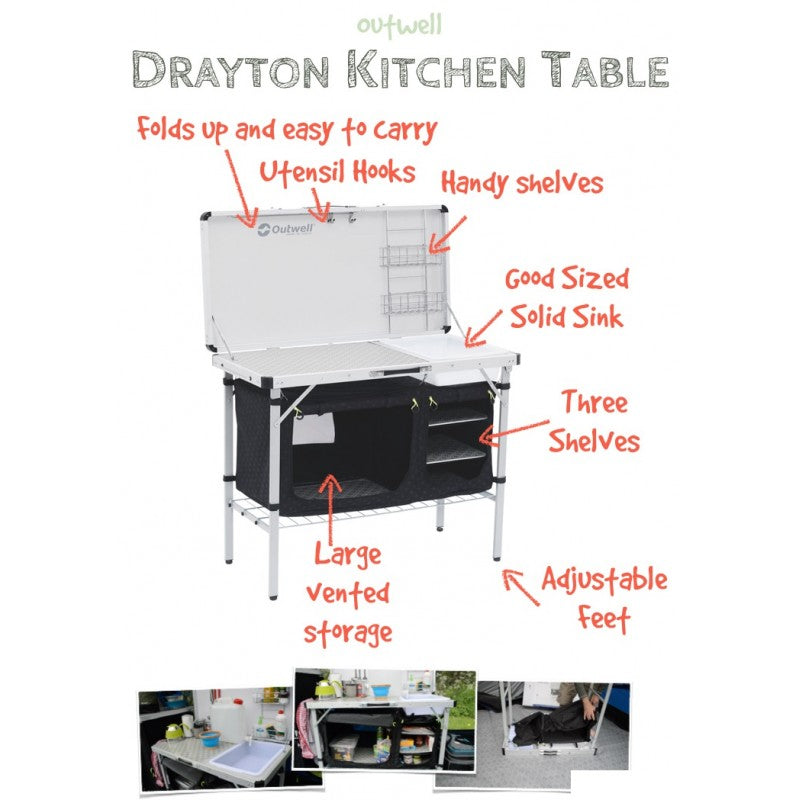 Outwell - Drayton Kitchen Table