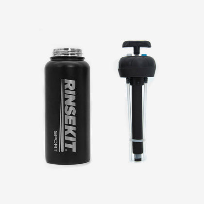 RinseKit - 32 oz RinseKit Sport Misting & Spray Water Bottle Black