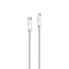 Powerology - Braided USB-C to Lightning Cable 2M (White)