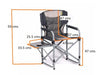 Kampa  -  Chairman Director's Chair with Side Table and Cup Holder