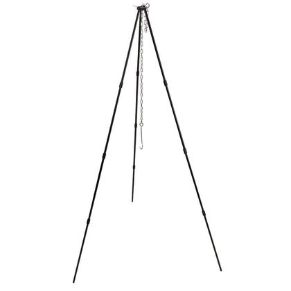 Camping Moon - Portable Campfire Camping Tripod Black with Carrying Bag