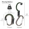 Hero Clip - Medium 3 Multi-Purpose Hook - (Forest Green)