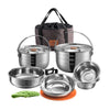Camping Moon - Stainless Steel Cookware Set (MC-210)