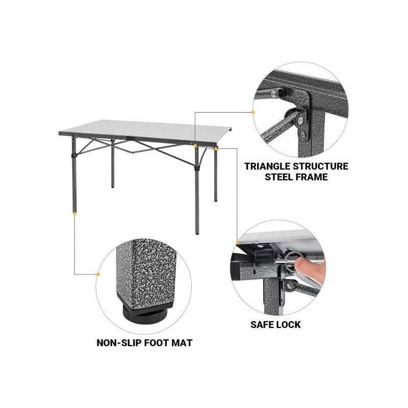 KingCamp - Lightweight Aluminum Alloy Folding Roll Up Table