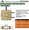 Camping Moon - Tent Stakes Case Storage Bag - TOK
